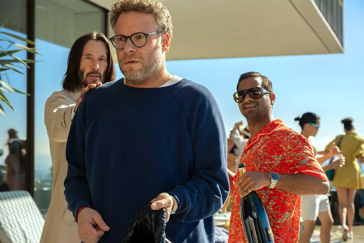 Aziz Ansari’s Satiric Comedy Tackles The Gig Economy With Seth Rogen & Keanu Reeves [TIFF]