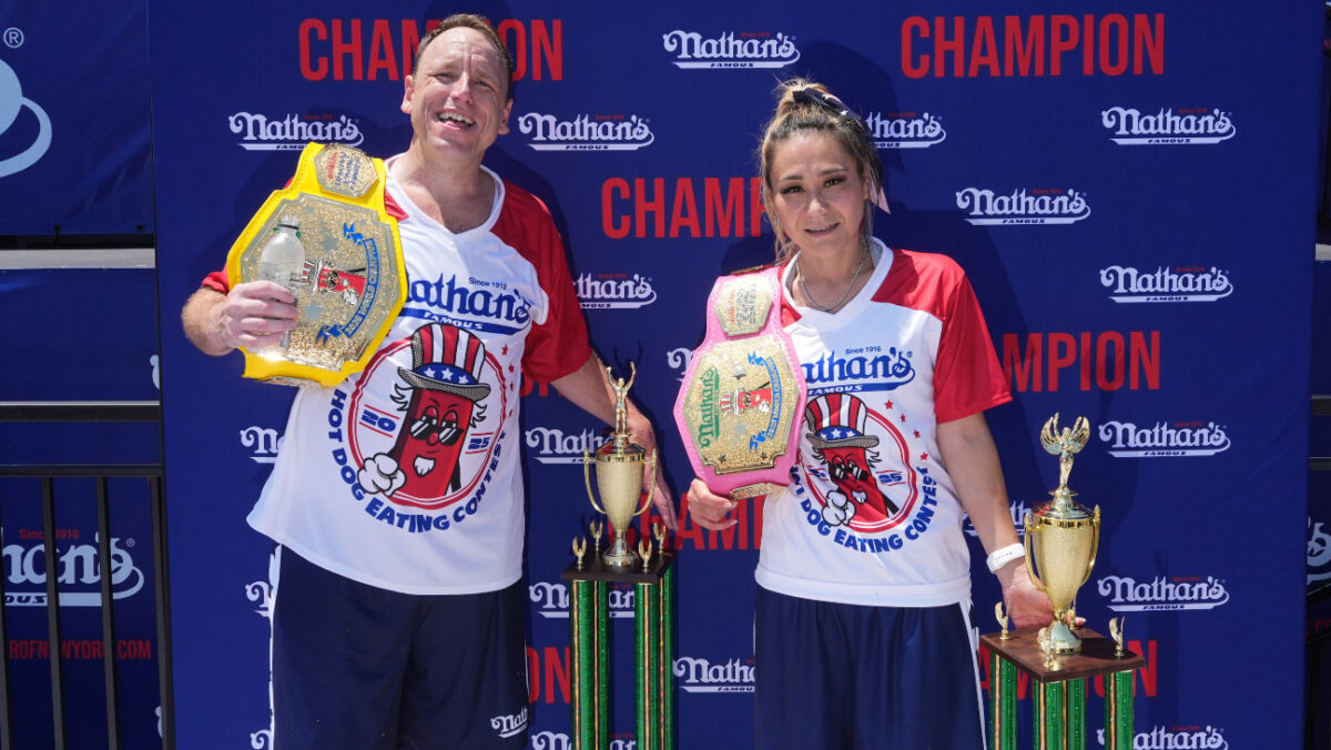 Joey Chestnut, Miki Sudo Win 2025 Nathan’s Hot Dog Eating Contest