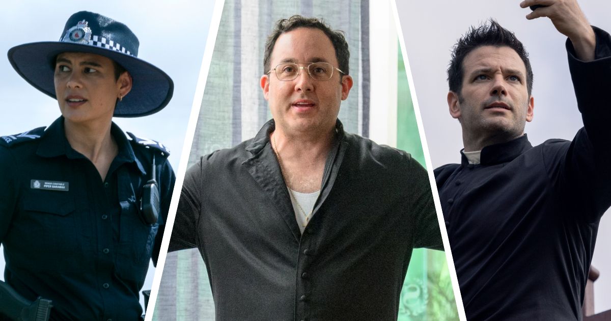 Irreverent Stars Colin Donnell, P.J. Byrne, and Kylie Bracknell on Their Fun New Peacock Series